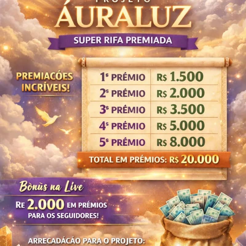 Imagem da campanha Projeto áuraluz