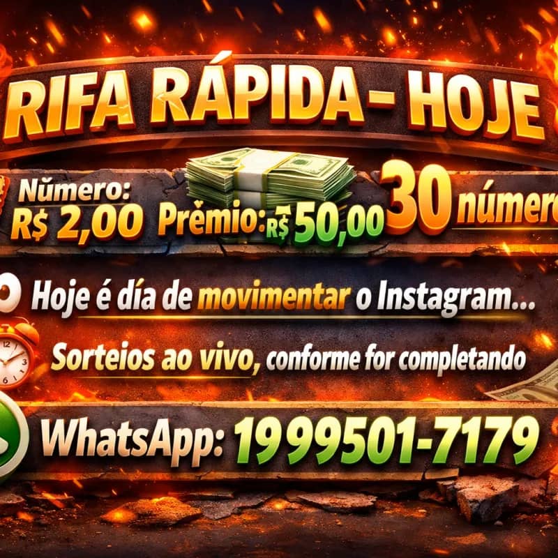 Imagem da campanha Rifa rápida