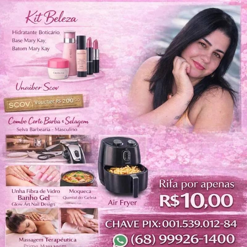 Imagem da campanha Rifa Beneficente em prol do tratamento da Ludiane