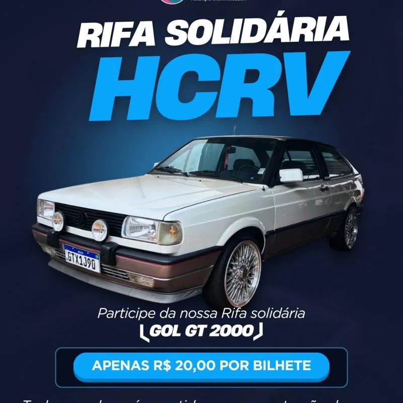 Imagem da campanha Rifa Solidária HCRV - Gol GTI 2000