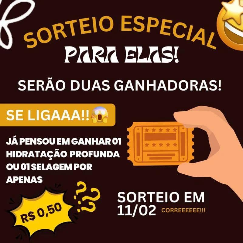 Imagem da campanha ✨ Sorteio especial para elas! ✨