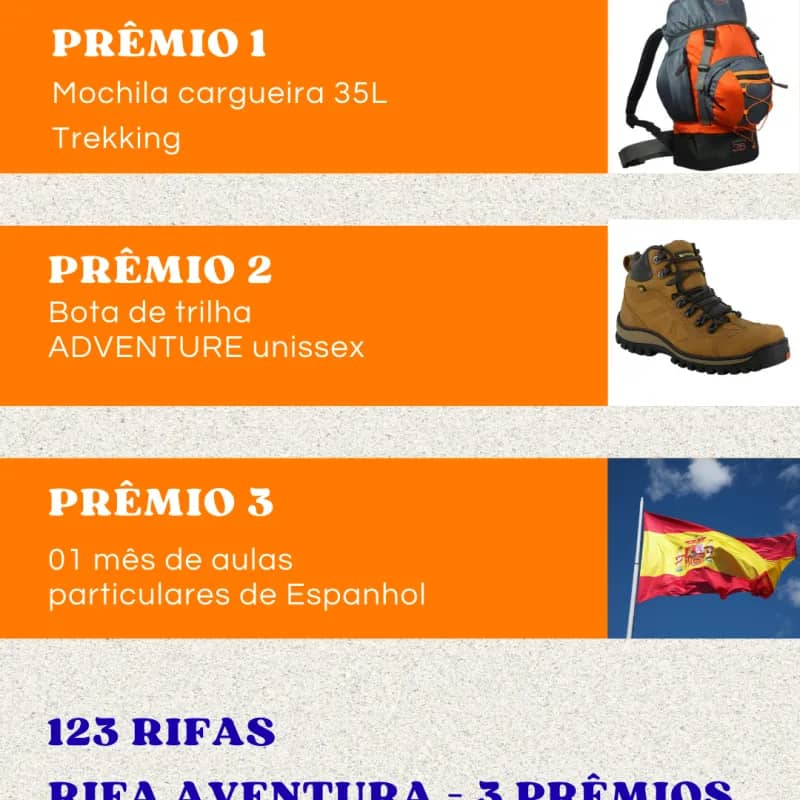 Imagem da campanha A RIFA AVENTURA 🎉
