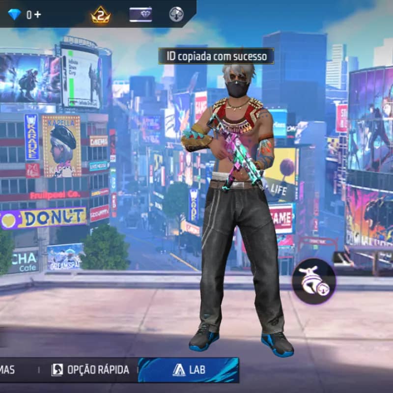 Imagem da campanha Conta de free fire com SOMBRA ROXA