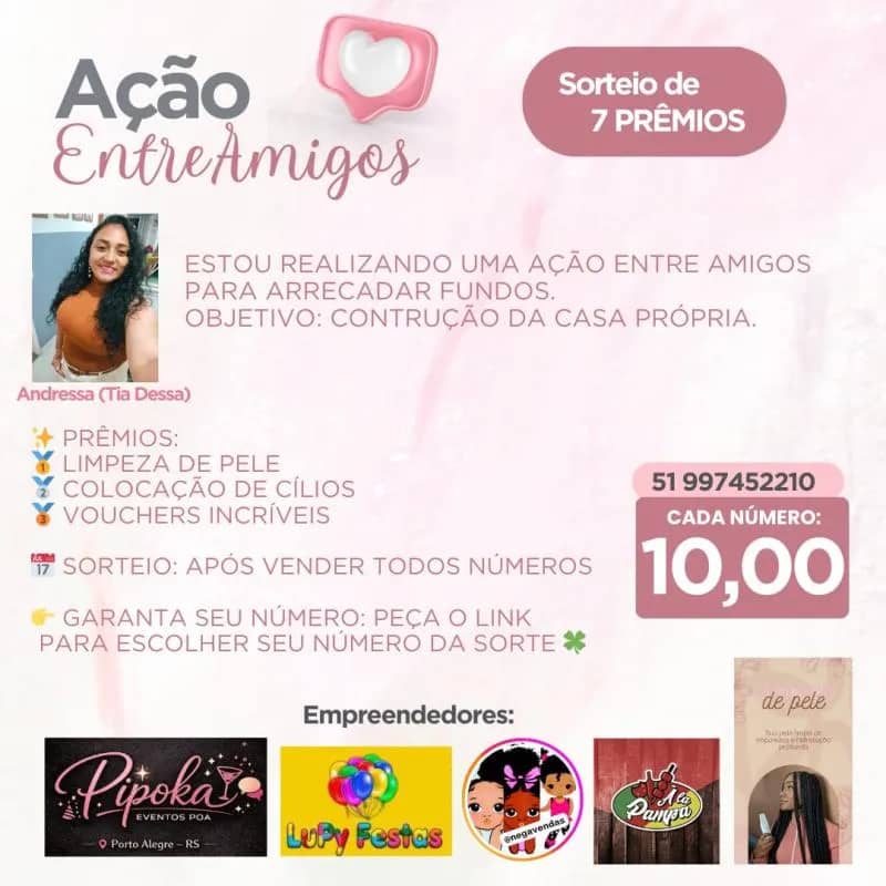 Imagem da campanha Ação entre amigos com propósito construção da nossa casa própria 🏡💚