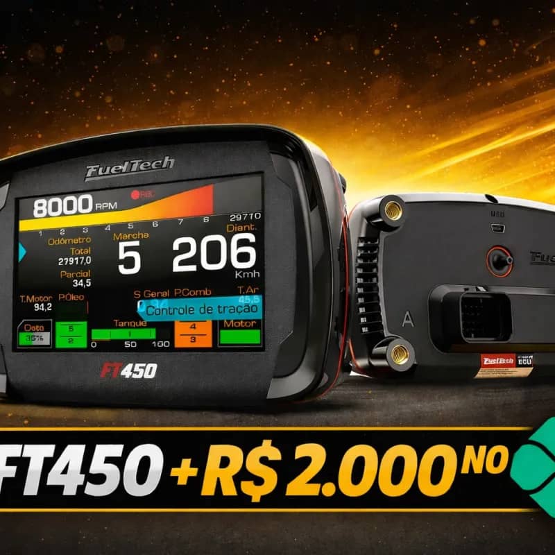 Imagem da campanha FT450 + 2.000 no Pix. E mais 6 sorteios de 500,00
