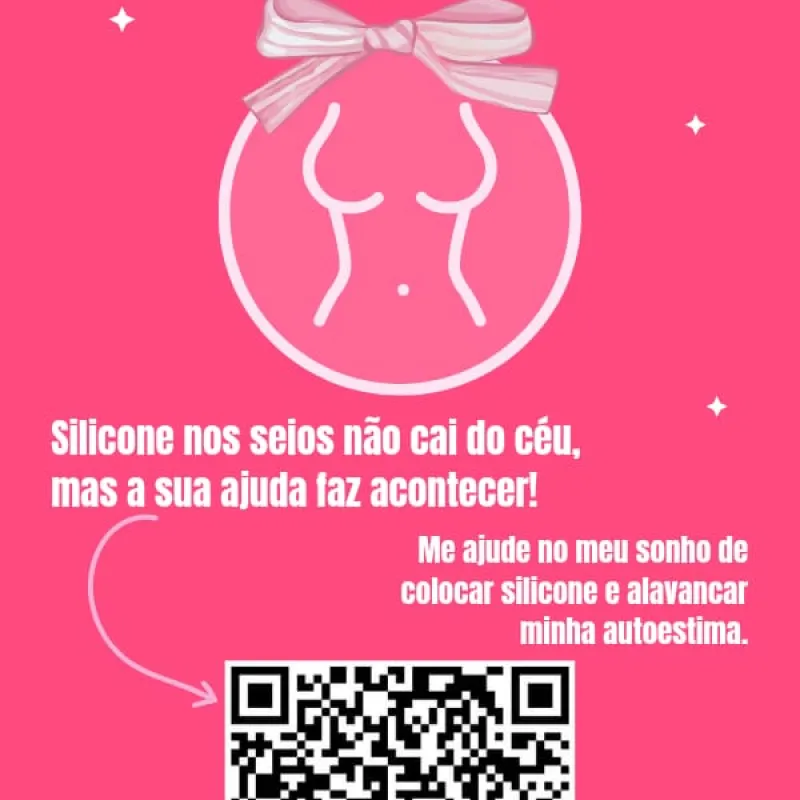 Imagem da campanha Doação para o Silicone de Rosy