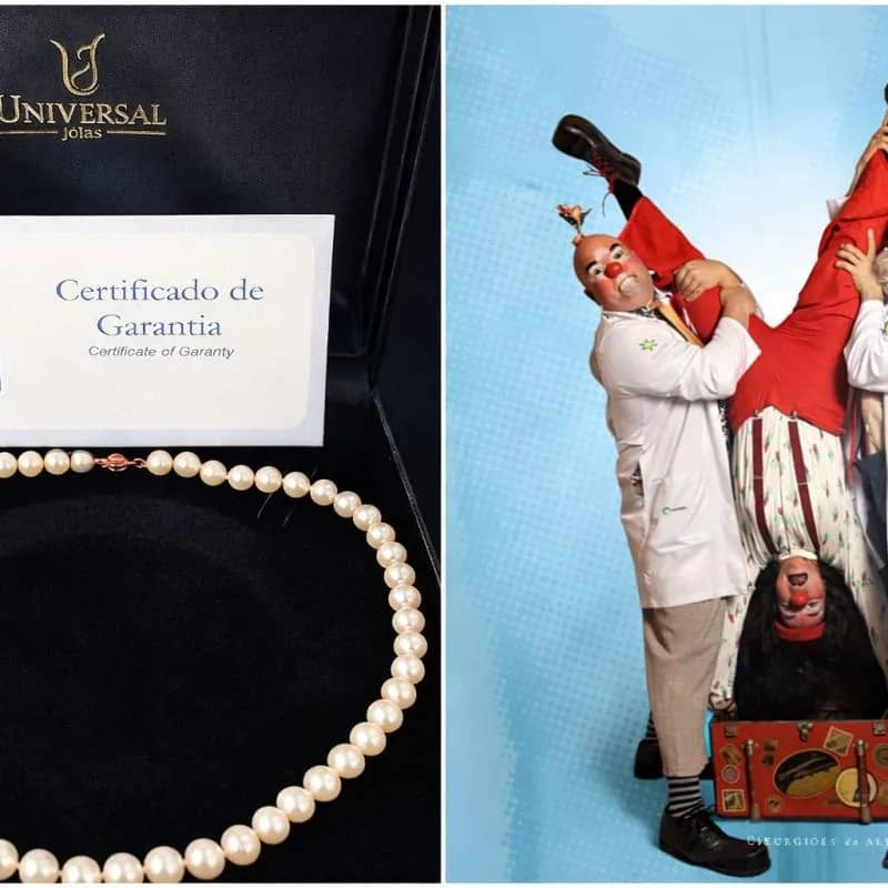 Imagem da campanha Colar de Pérolas Solidário - 50 por cento do valor para Cirurgiões da Alegria