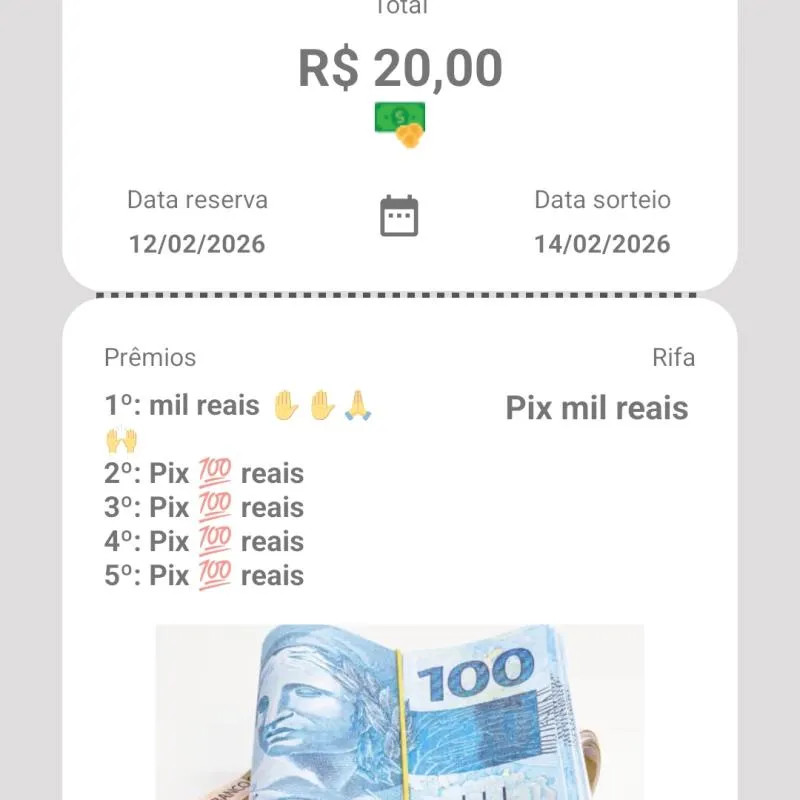 Imagem da campanha Mil reais