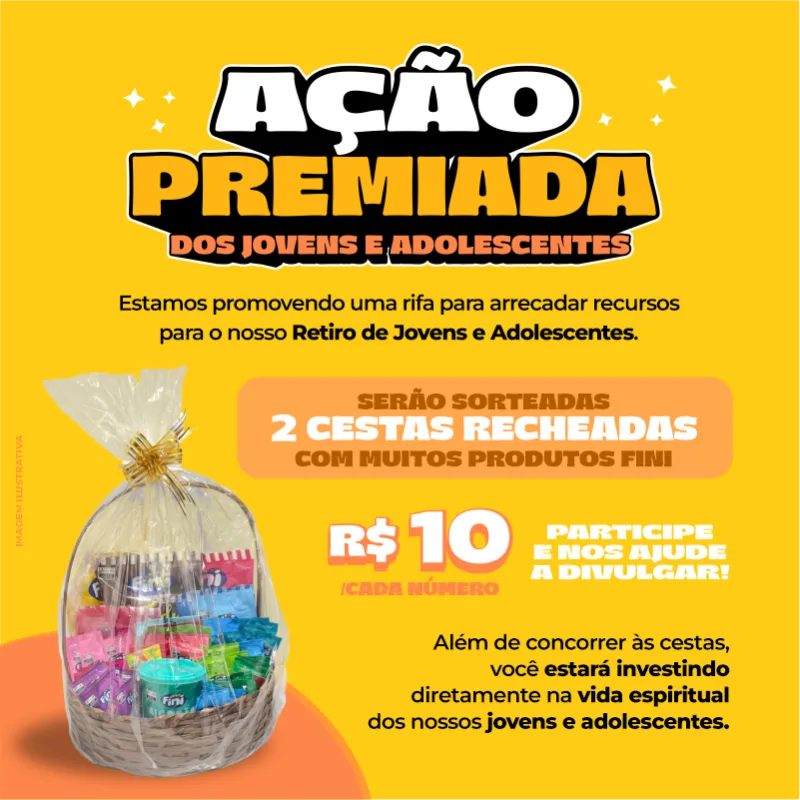 Imagem da campanha Retiro de Jovens e Adolescentes