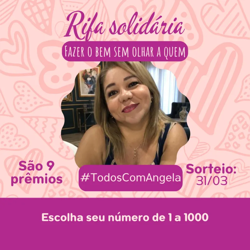 Imagem da campanha 🌸 Rifa Solidária pela Angela