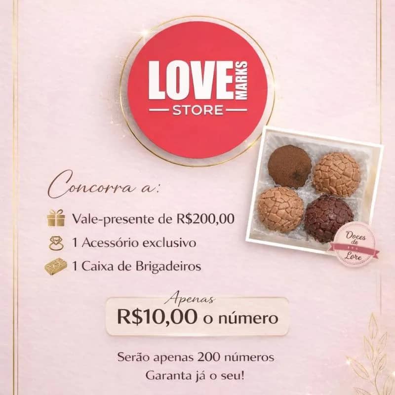 Imagem da campanha Rifa especial Dia da mulher - Love Marks Store