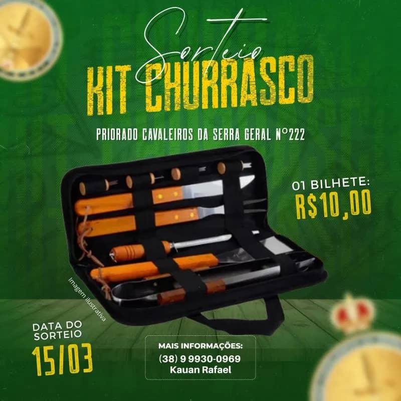 Imagem da campanha Rifa SORTEIO KIT CHURRASCO