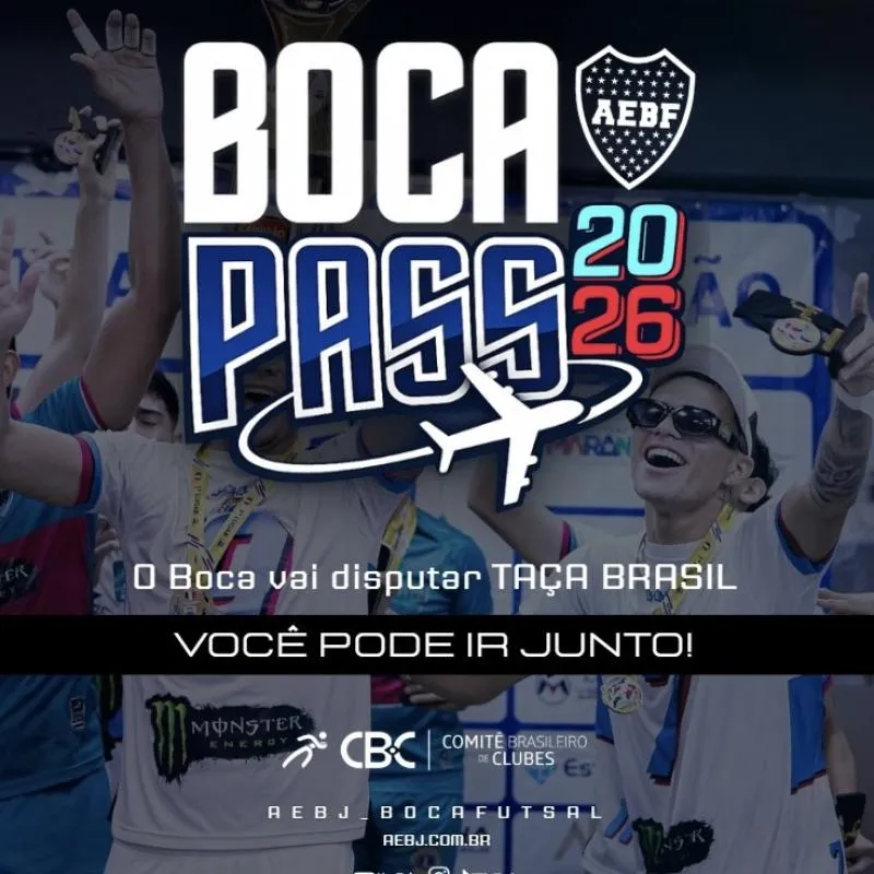 Imagem da campanha BOCA PASS 2026