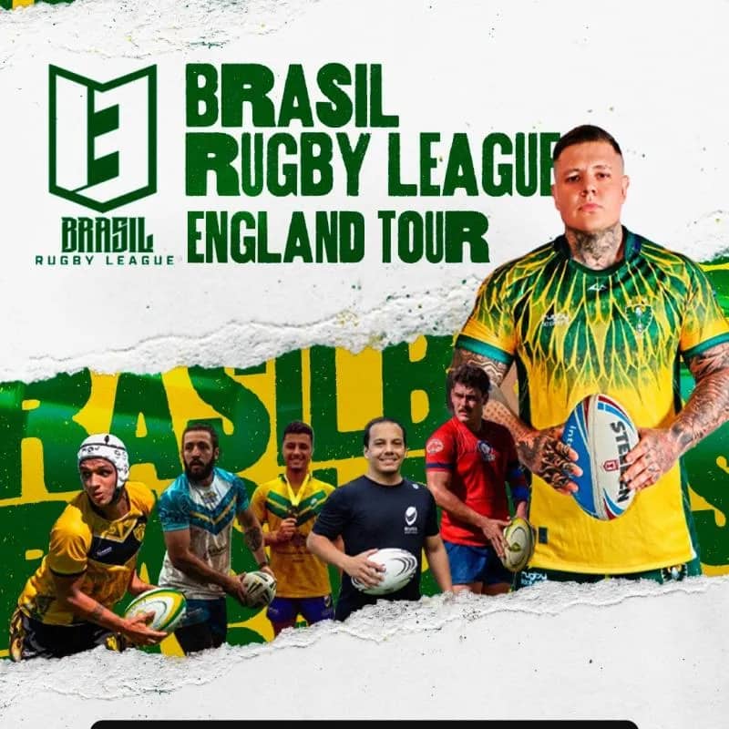 Imagem da campanha APOIE O BRASIL RUGBY LEAGUE NA INGLATERRA