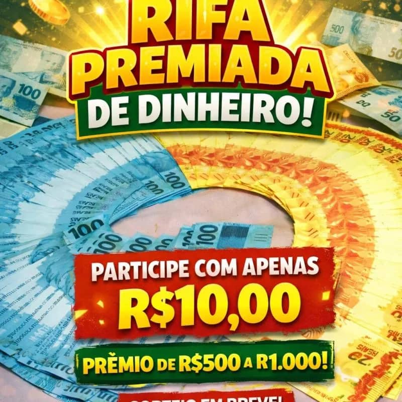 Imagem da campanha Rifa premiada