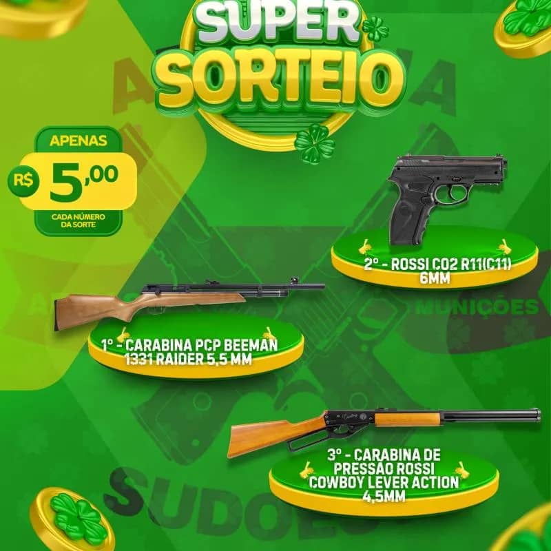 Imagem da campanha SORTEIO ARMERIA SUDOESTE