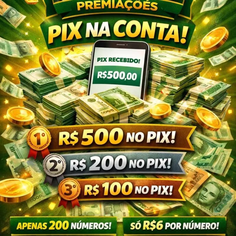 Imagem da campanha Baiano Premiações – Pix na Conta 💸