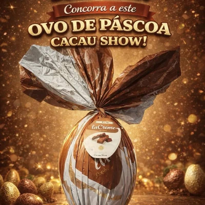 Imagem da campanha Ovo de Páscoa cacau show