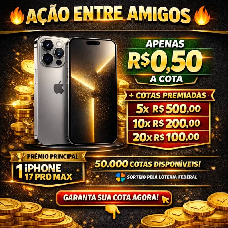 Imagem da campanha 🔥 AÇÃO – VALENDO 1 IPHONE 17 PRO MAX 🔥