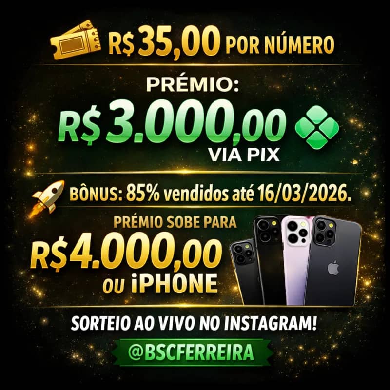 Imagem da campanha PIX PREMIADO - 35 POR 3 MIL