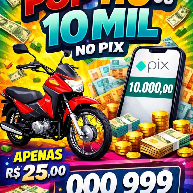 Imagem da campanha Pop 110 ou 10mil no pix
