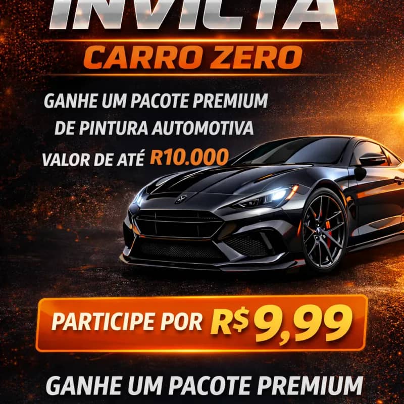Imagem da campanha 🏆 Prêmio – Projeto Invicta Carro Zero