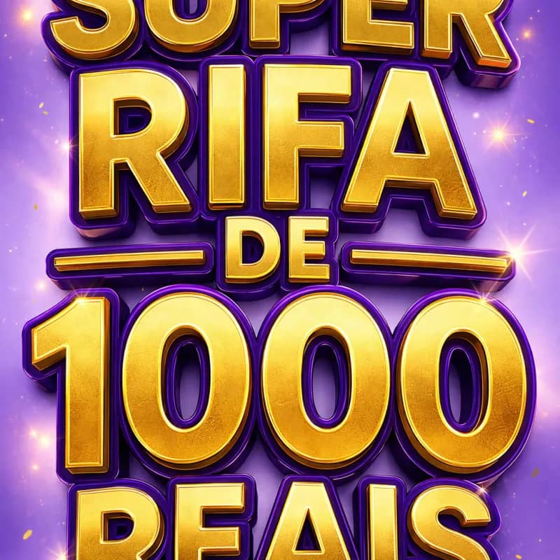Imagem da campanha SUPER RIFA DE 1000 REAIS