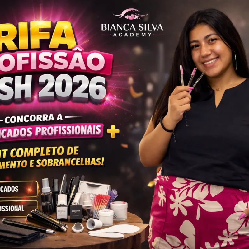 Imagem da campanha CURSO DE EXTENSÃO DE CÍLIOS
