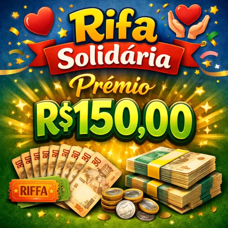 Imagem da campanha Rifa Solidária