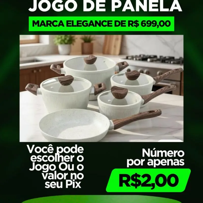 Imagem da campanha Sorteio Jogo de Panela Elegance 699,00