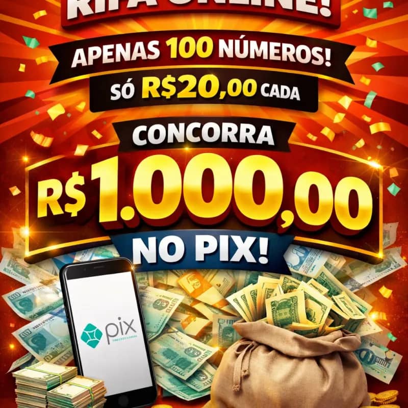 Imagem da campanha Concorra á R$1.000 no PIX
