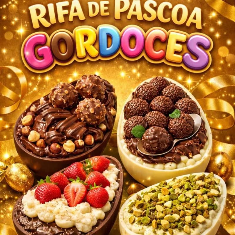 Imagem da campanha Rifa de Páscoa Gordoces