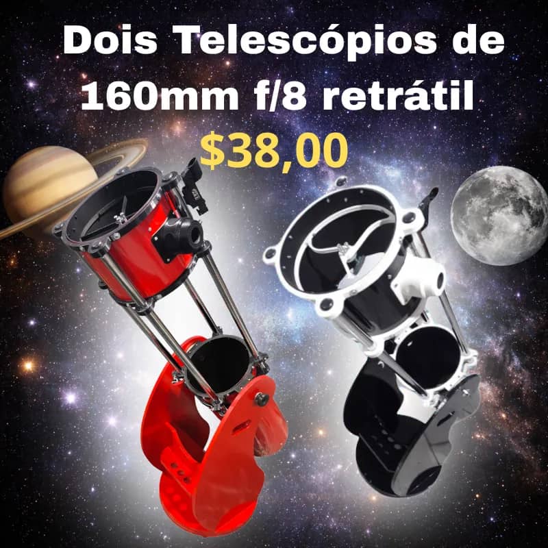 Imagem da campanha Dois Telescópios Matão de 160mm f/8 retrátil