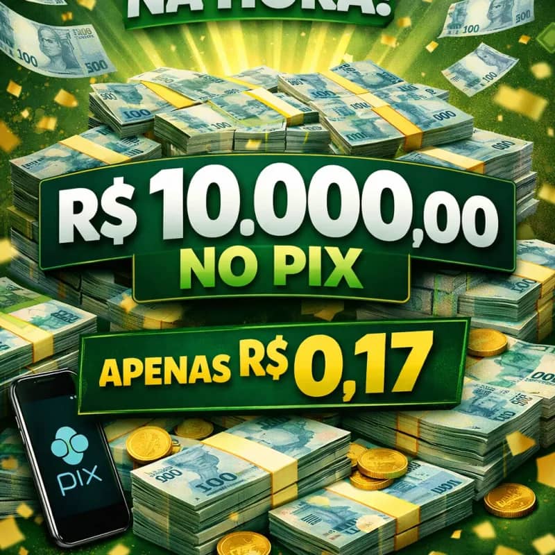 Imagem da campanha 🍀💰🚨 VALENDO R$10.000 NO PIX! 🚨💰🍀