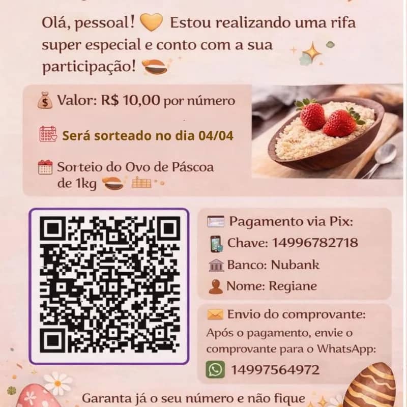 Imagem da campanha Sorteio Pascoa