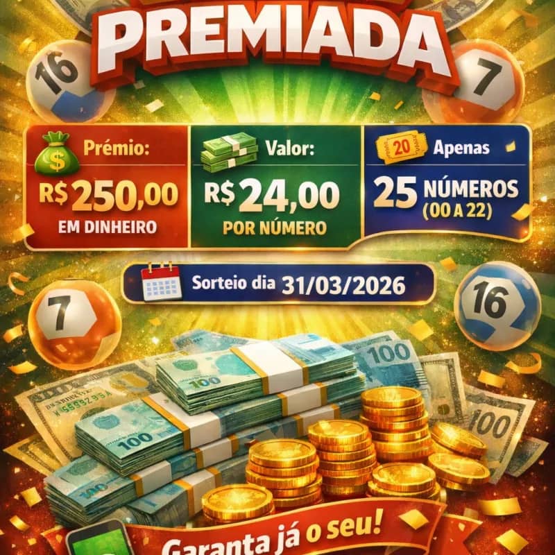 Imagem da campanha Rifa premiada