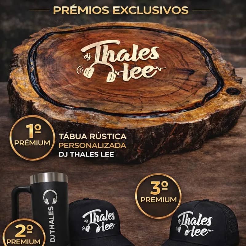 Imagem da campanha 🎁 Grande Sorteio DJ Thales Lee – Prêmios Exclusivos