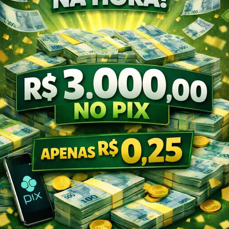 Imagem da campanha RAPIDINHA VALENDO 3K NO PIX