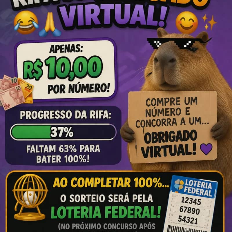 Imagem da campanha Meu ajude a ficar rico.