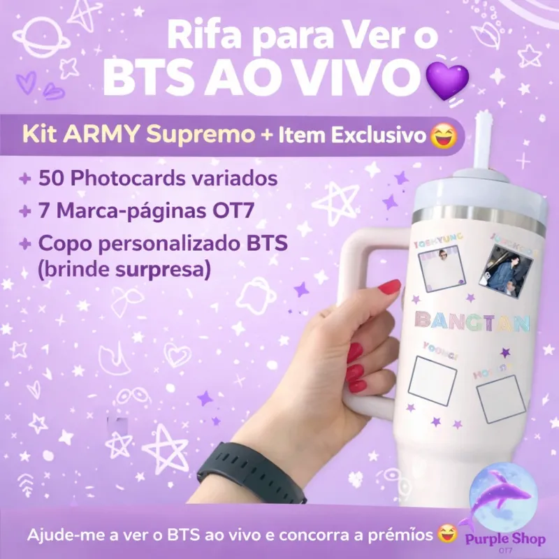 Imagem da campanha Projeto Ver o BTS 💜
