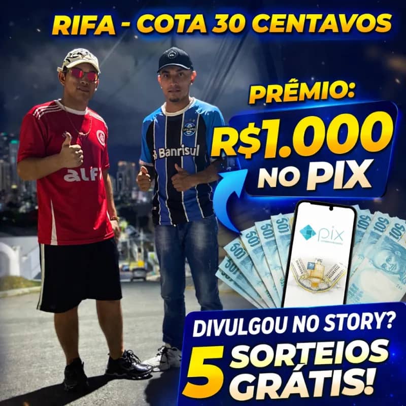 Imagem da campanha R$1000 no pix