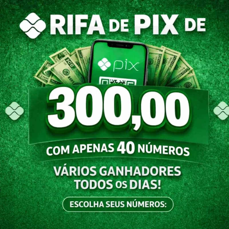 Imagem da campanha Sorteio Pix