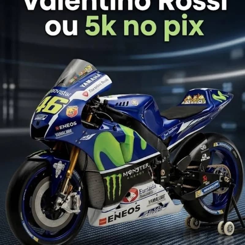 Imagem da campanha Moto Valentino Rossi coleção ou 5k pix