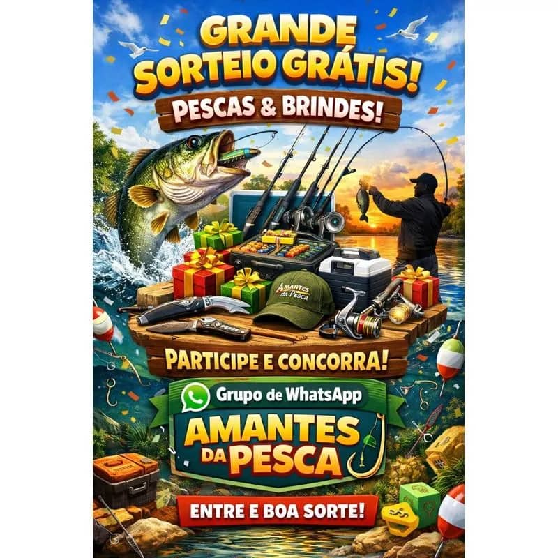 Imagem da campanha Sorteio Amantes da Pesca