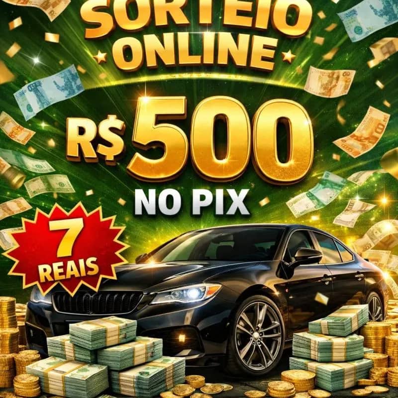 Imagem da campanha 7R$ para 500R$ no pix 🤑💵