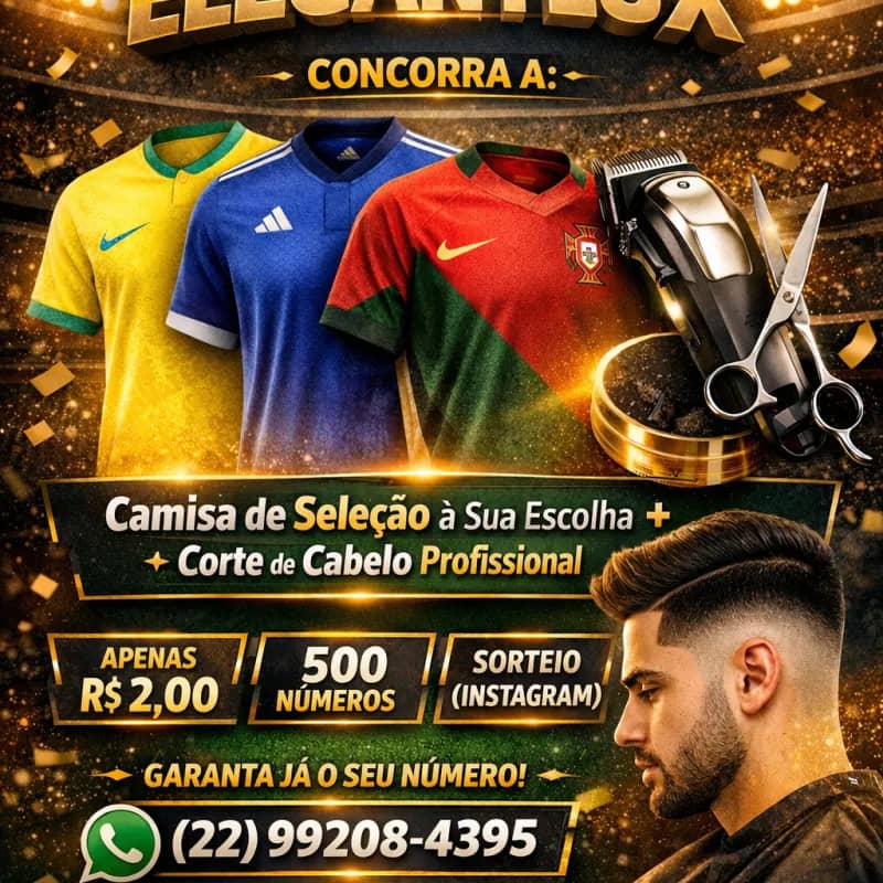 Imagem da campanha RIFA DA COPA DO MUNDO - ELEGANTLUX