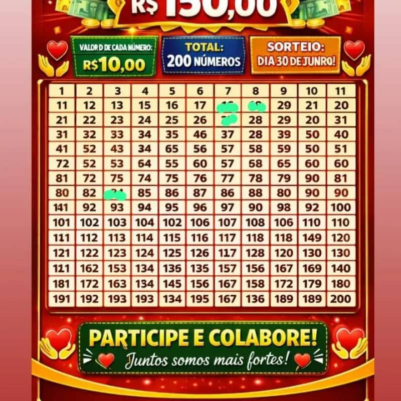 Imagem da campanha Rifa Solidária