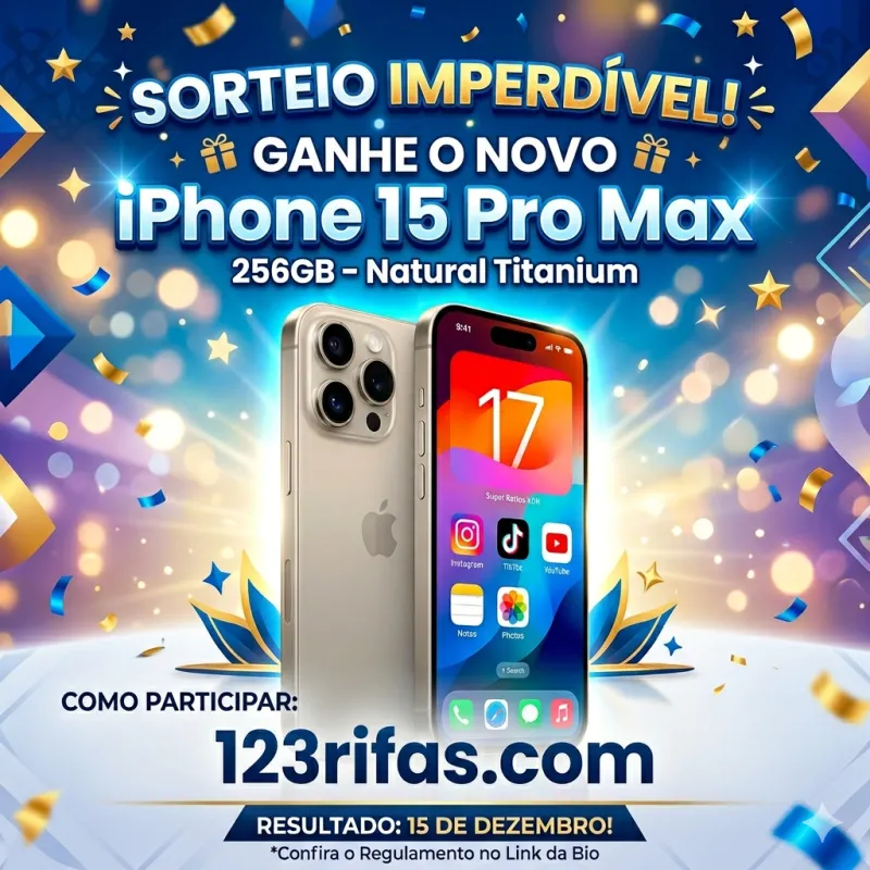 Imagem da campanha IPHONE 15 PRO MAX