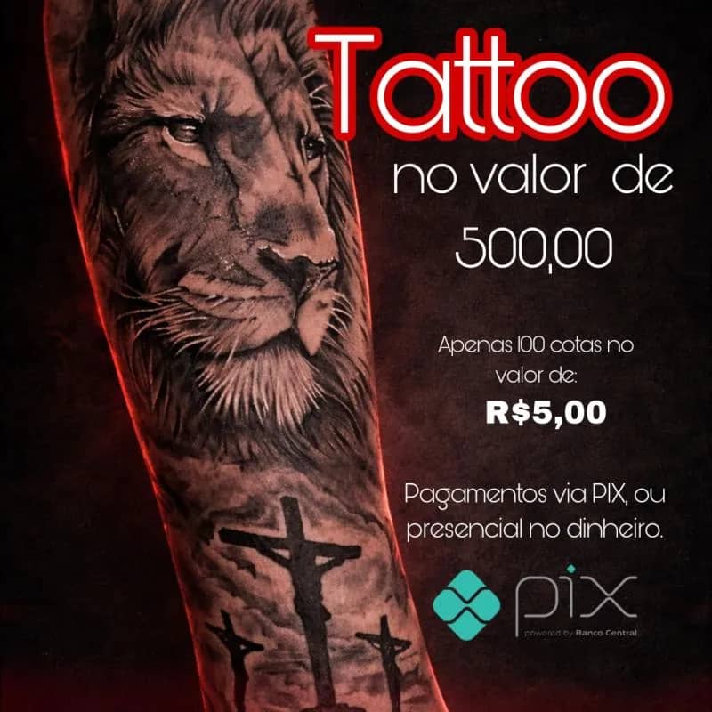 Imagem da campanha 🔥 RIFA VALENDO UMA TATTOO DE R$500 🔥