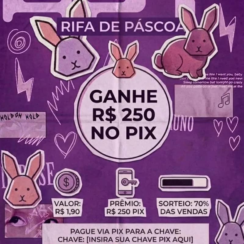 Imagem da campanha Rifa de Páscoa
